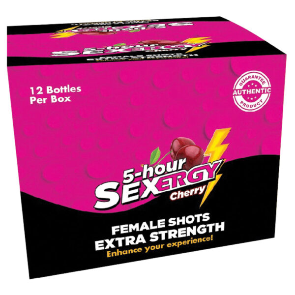 Sexergy Liquid Shot Female Display of 12