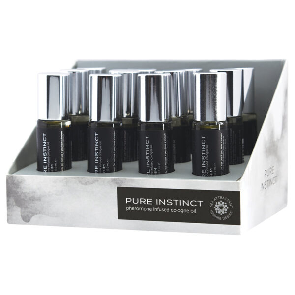 Pure Instinct Pheromone Oil Roll-On For Him Display of 12