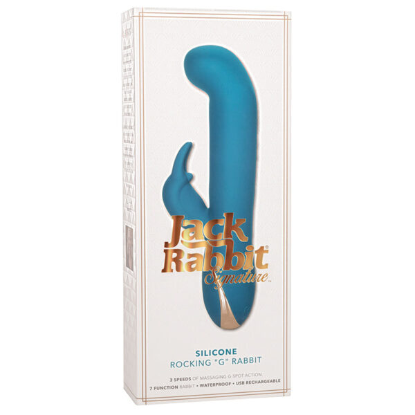 Jack Rabbit Signature Silicone Rocking "G" Rabbit-Teal 8.5"