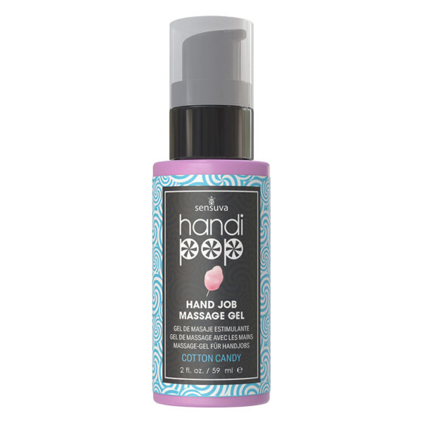 Sensuva Handipop Edible Massage Gel-Cotton Candy 2oz